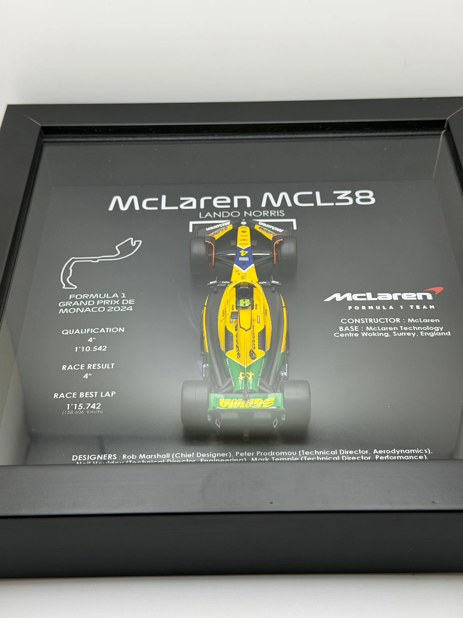 GP de Monaco 2024 - Lando Norris - McLaren (livrée spéciale Senna) 5 GP de Monaco 2024 - Lando Norris - McLaren (livrée spéciale Senna) – Image 5