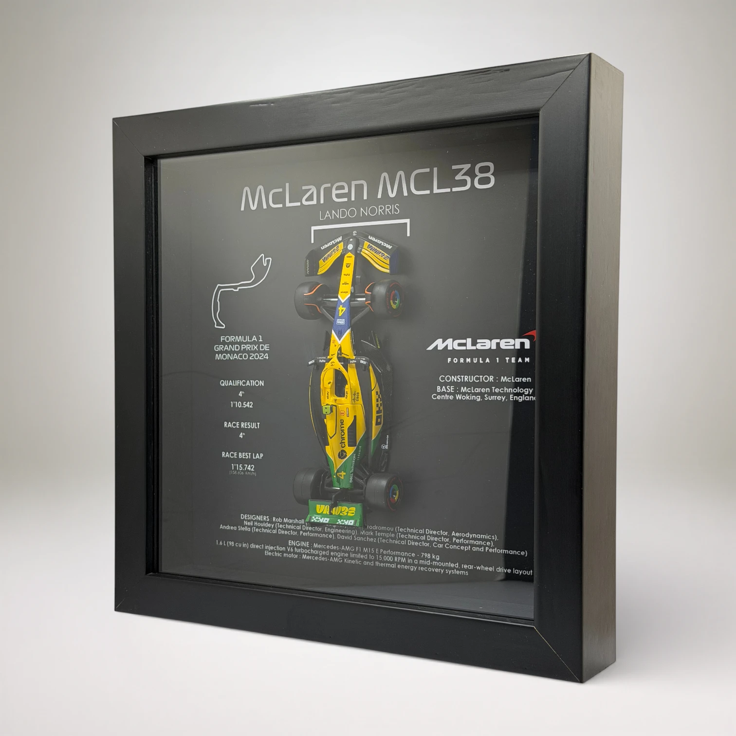 GP de Monaco 2024 - Lando Norris - McLaren (livrée spéciale Senna) 2 GP de Monaco 2024 - Lando Norris - McLaren (livrée spéciale Senna) – Image 2