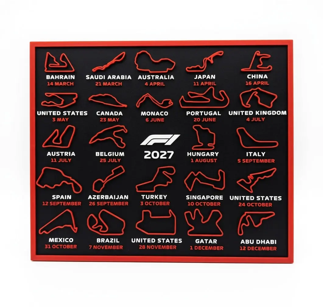 Calendrier F1 2027